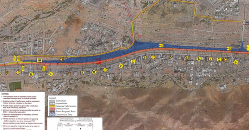 Municipality announces traffic diversion on al Ansabal Jifnain road