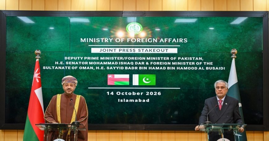 Oman, Pakistan Underline Importance of Dialogue & Diplomacy in Diffusing Regional Tensions 8 Oman, Pakistan Underline Importance of Dialogue & Diplomacy in Diffusing Regional Tensions